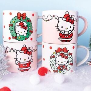 Hello Kitty 15oz 4pk Ceramic Holiday Mugs in Gift Box